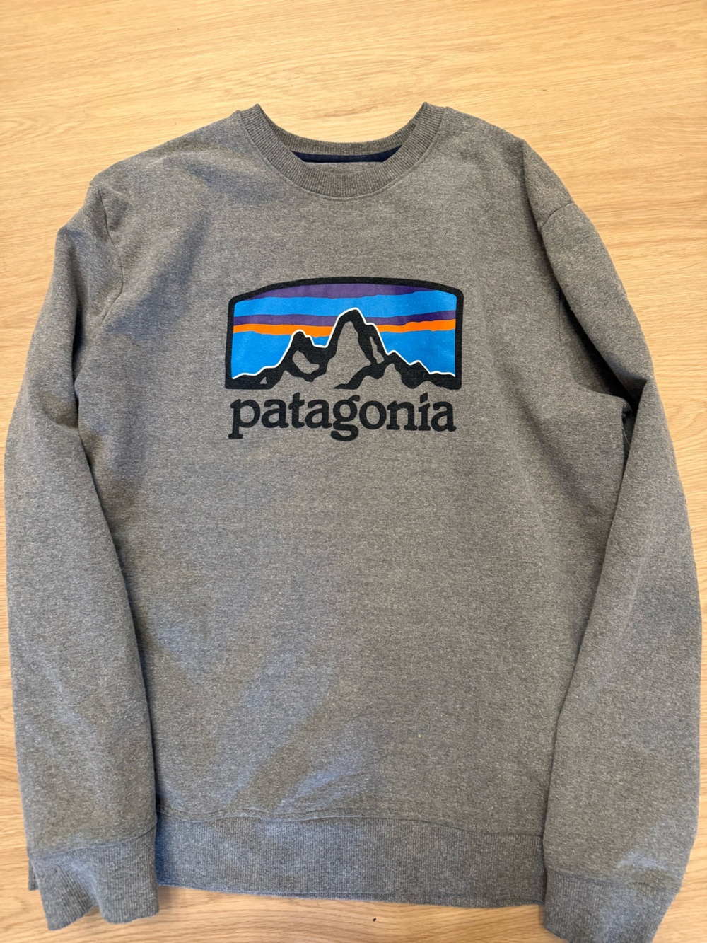 Patagonia Men’s Uprisal P6 Logo Sweatshirt Sz M Gray - Picture 2 of 4